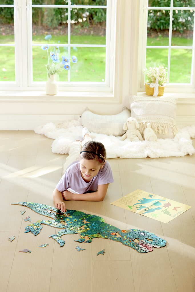 Hape Glowing Dinosaur Puzzle 202 pieces