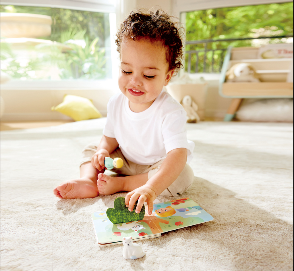 Hape Livro e Bonecos - Hapeland Cat´s Rescue