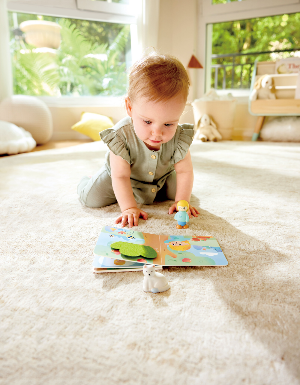 Hape Livro e Bonecos - Hapeland Cat´s Rescue