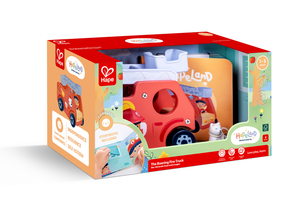 Hape Fire Engine and Musical Book
