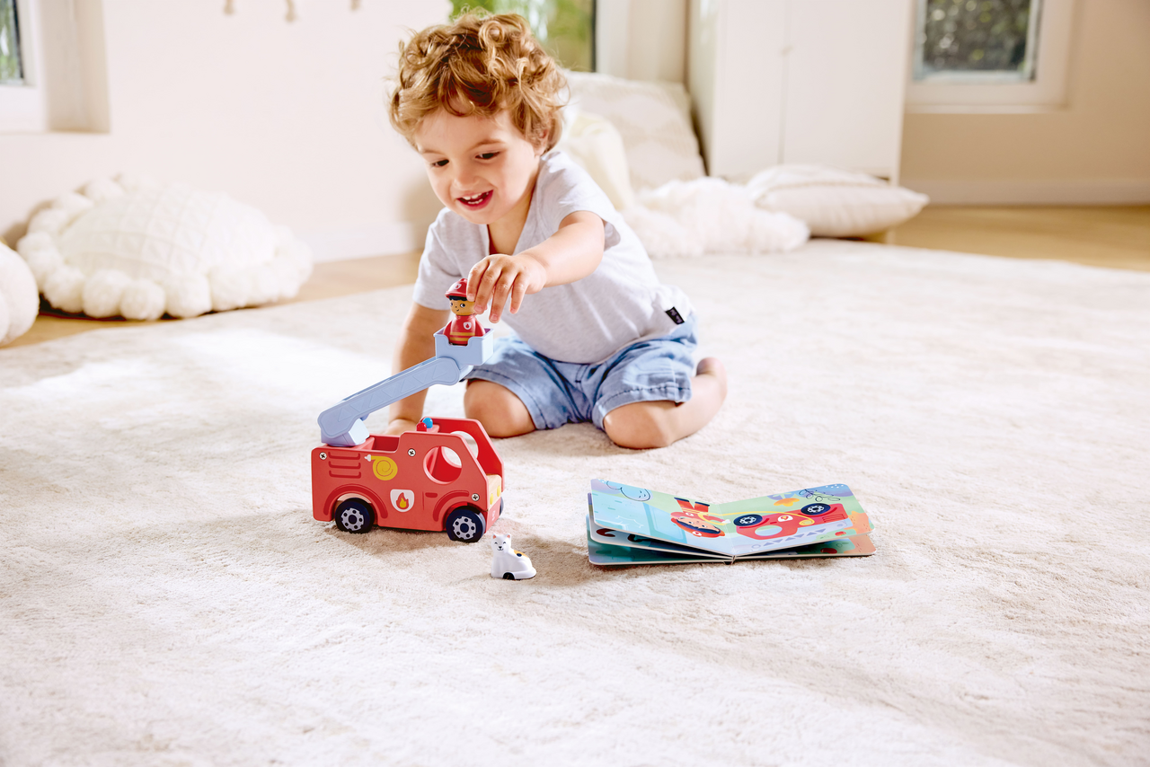 Hape Fire Engine and Musical Book