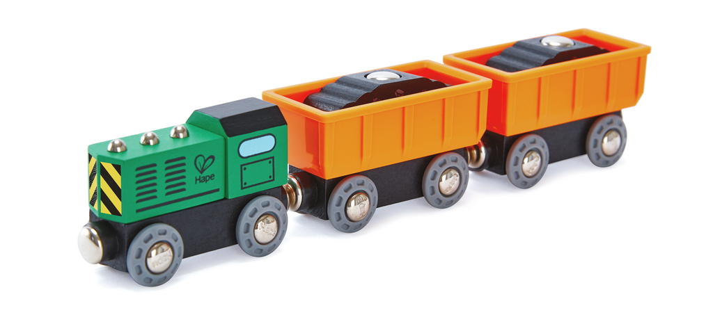 Hape Magnetic Train Set - Diesel Freight Train
