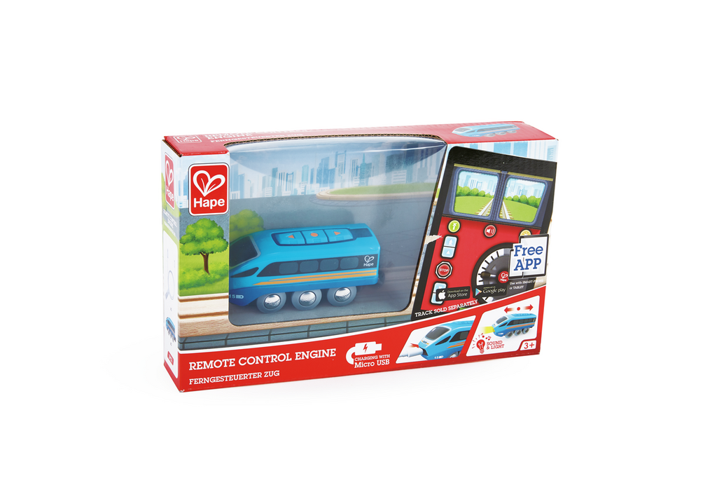 Hape Comboio de carrinhos magnético - Comboio com controlo remoto