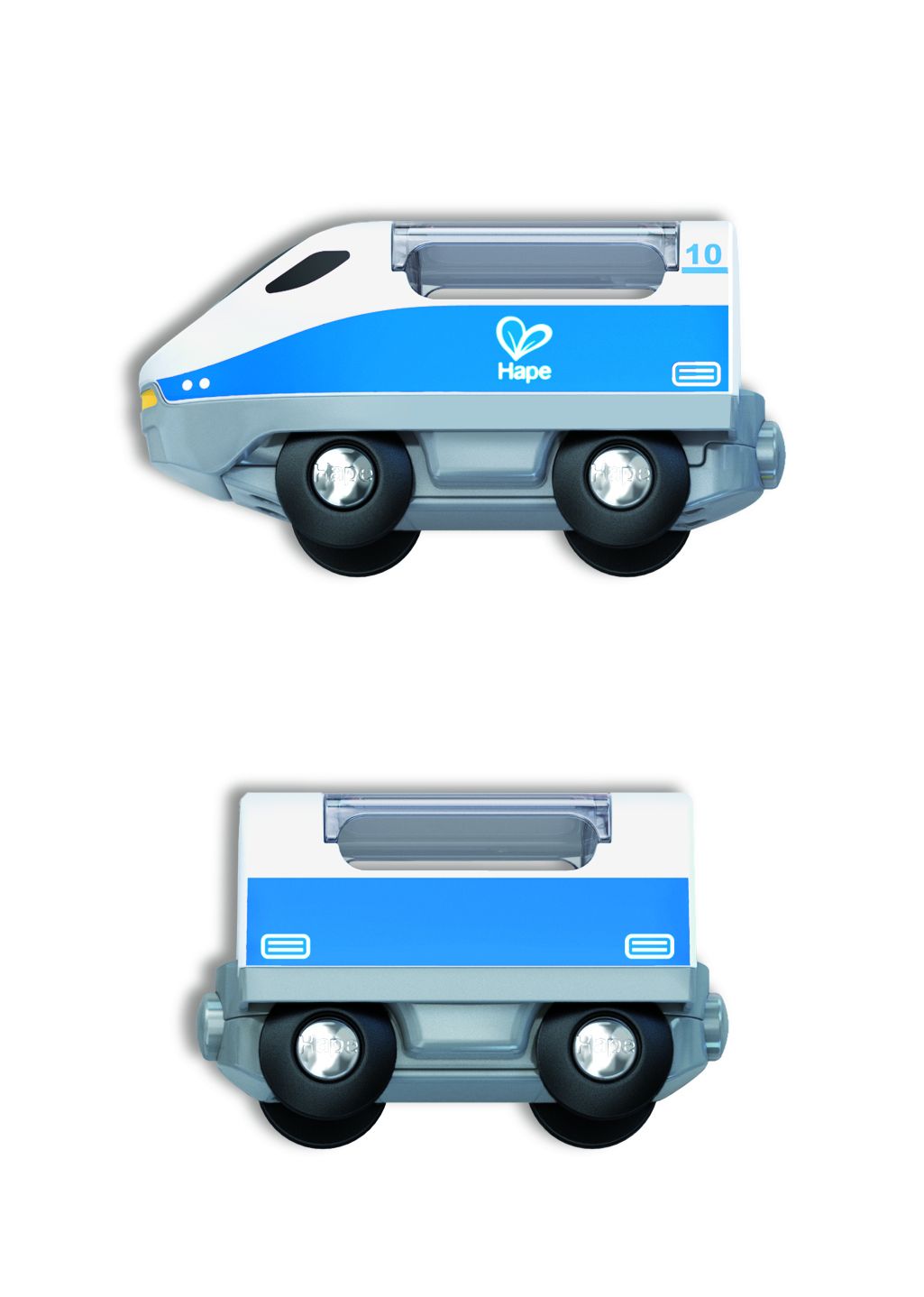 Hape Comboio de carrinhos magnético - Intercidades