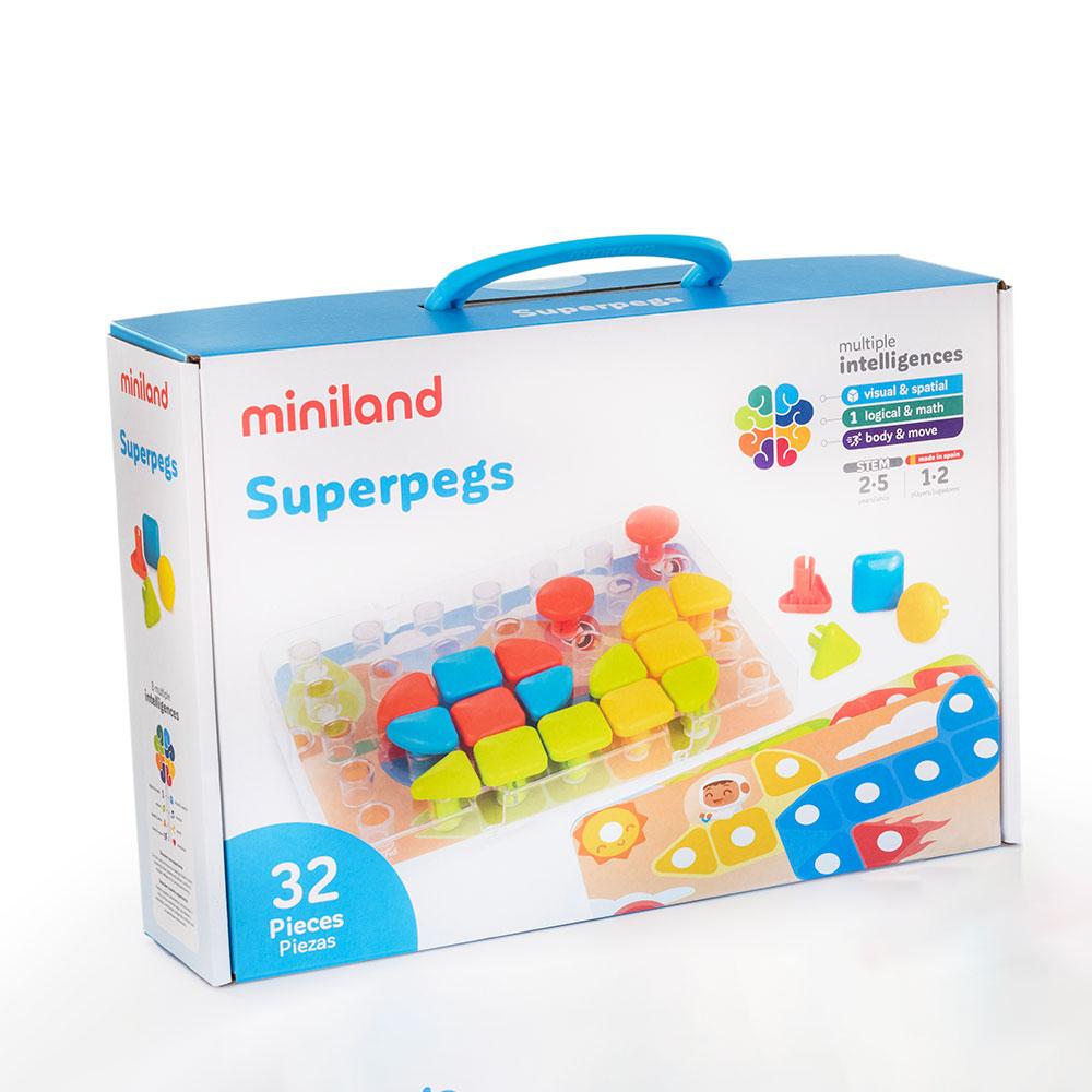 Miniland Super Pegs 32-piece set