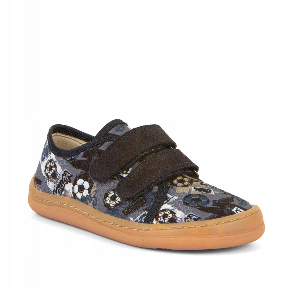 Botas de fútbol Froddo Barefoot Canva (gris/azul)