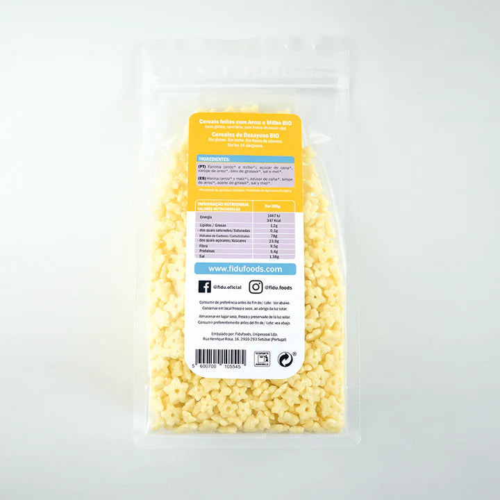 Fidu Crispystars cereais BIO s/ gluten 225gr