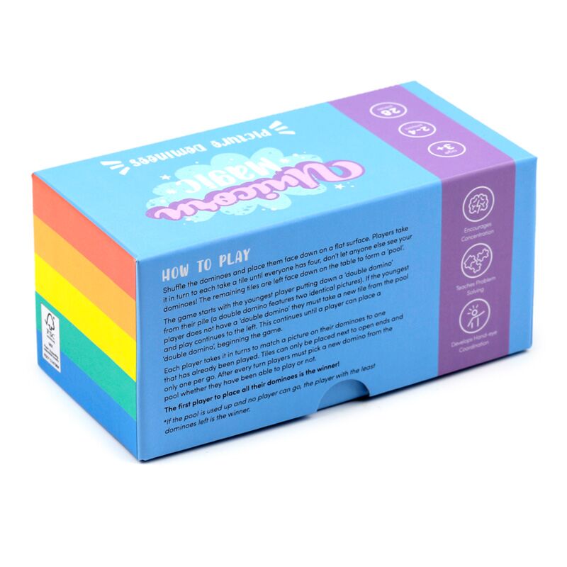 Puckator - Unicorns - Magical Unicorn Domino Set for Kids 
