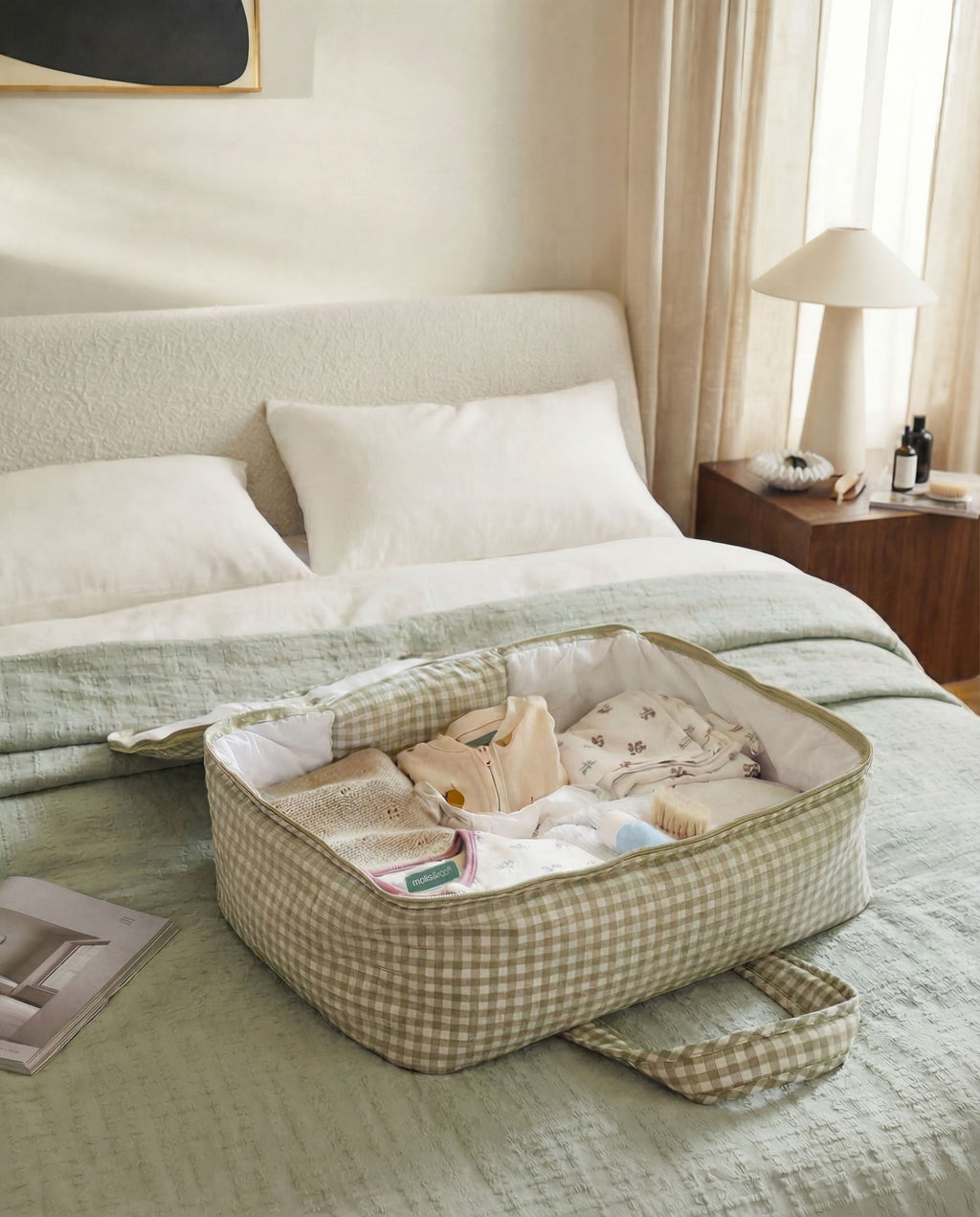 MolisandCo Mala de viagem infantil Mint Tea