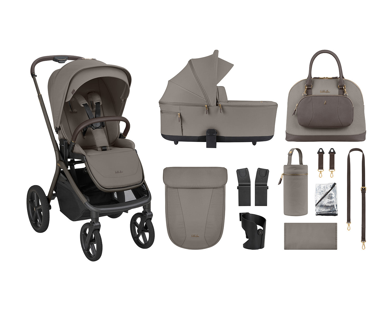Goya Platinum: Carrinho de Passeio 2 em 1 KikkaBoo (até 22kg)