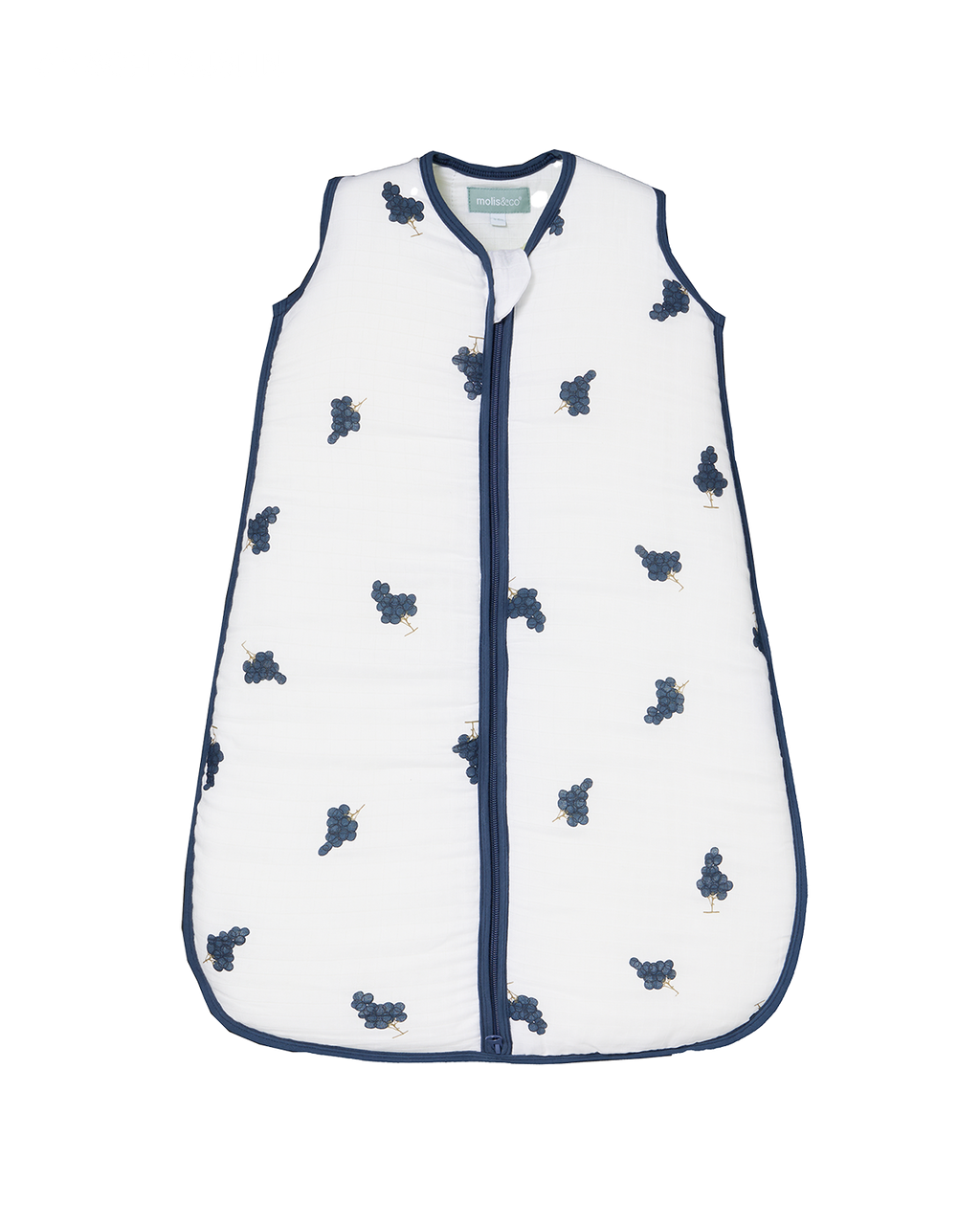 MolisandCo saco de dormir sem pés TOG 2.5 Bamboo muslin - Grapes