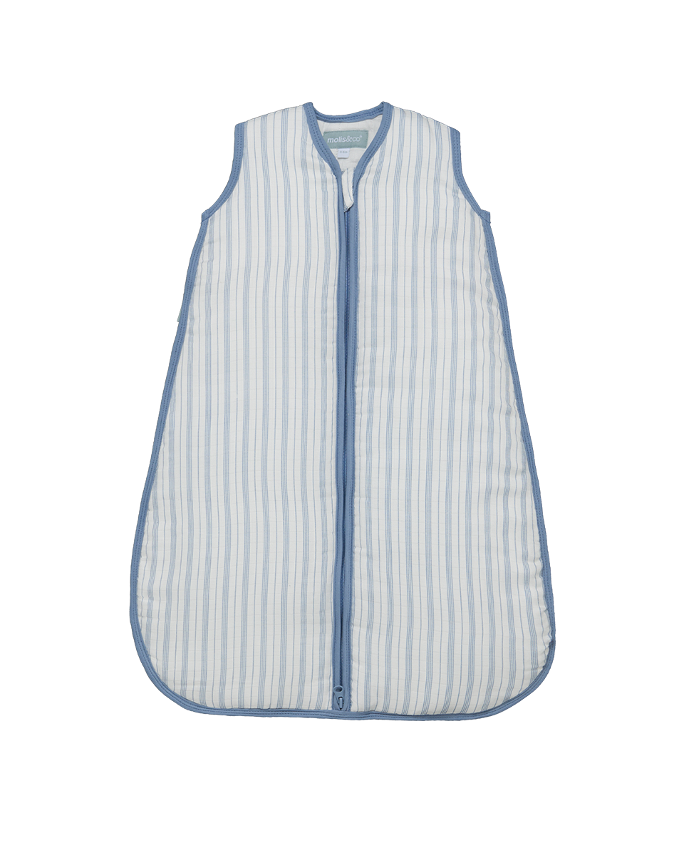 MolisandCo saco de dormir sem pés TOG 2.5 Bamboo muslin - Harbour Lines