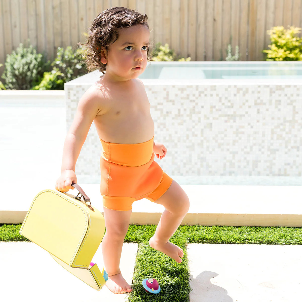 Splash About - Fralda / Cueca Reutilizável Praia/ Piscina Happy Nappy Neon Orange