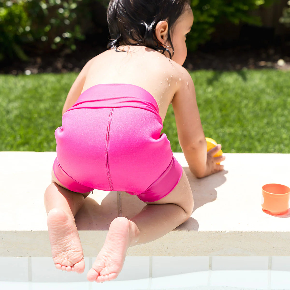 Splash About - Happy Nappy Hot Pink Reusable Beach/Pool Swim Nappy