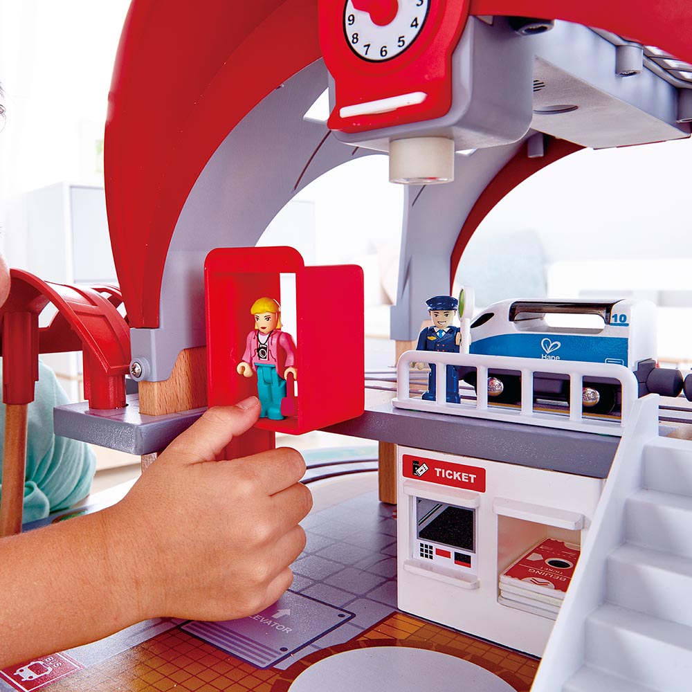 Hape Mega Kit Construção cidade e estação comboios