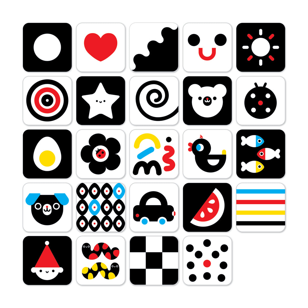 Banana Panda High Contrast Cards 24 units (0 and 3 months+)