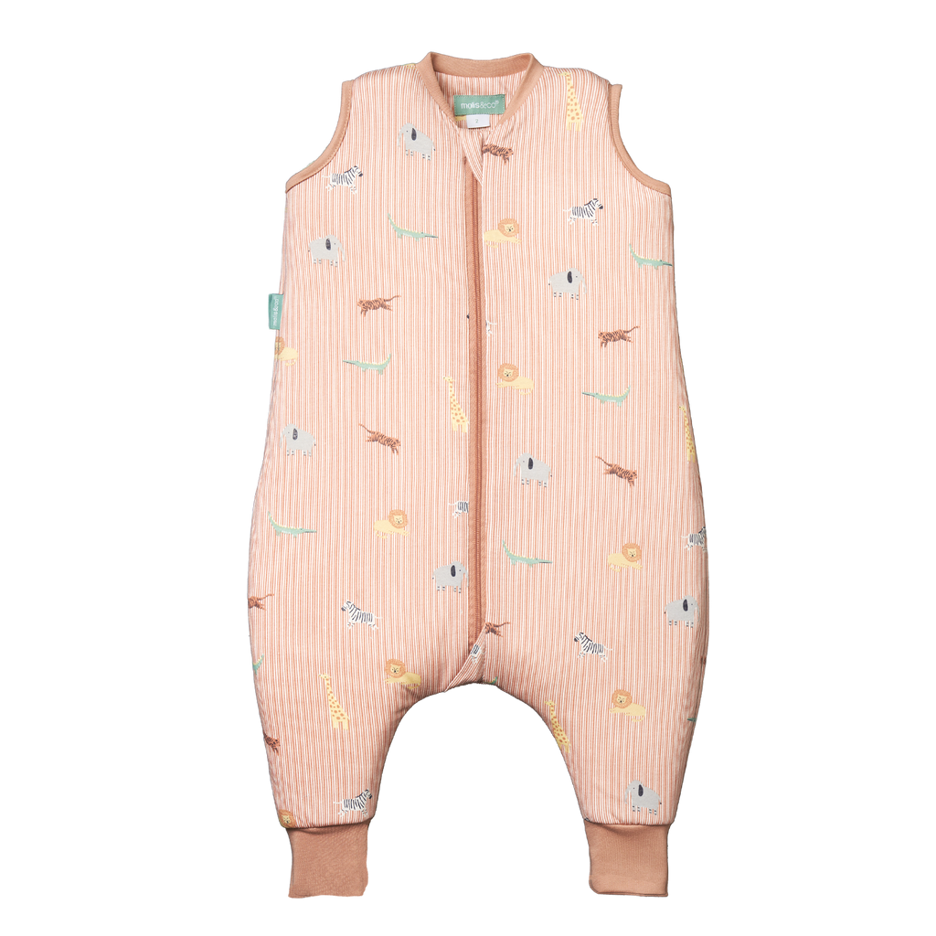 Saco de dormir MolisandCo TOG 1.0 com pés Jungle, fotografia de produto da marca sobre fundo branco