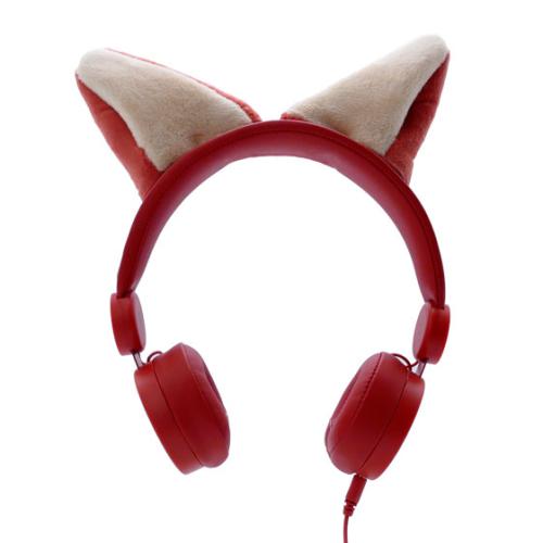 KidyWolf Headphones with Fox Wire