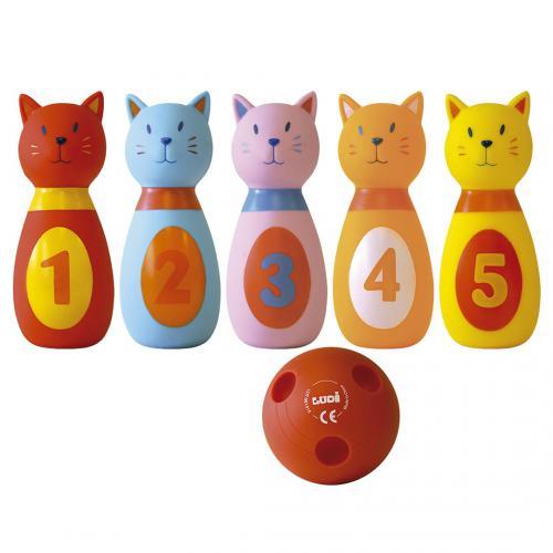 Ludi Soft Plastic Bowling Game - Kittens