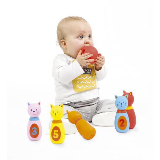 Ludi Soft Plastic Bowling Game - Kittens