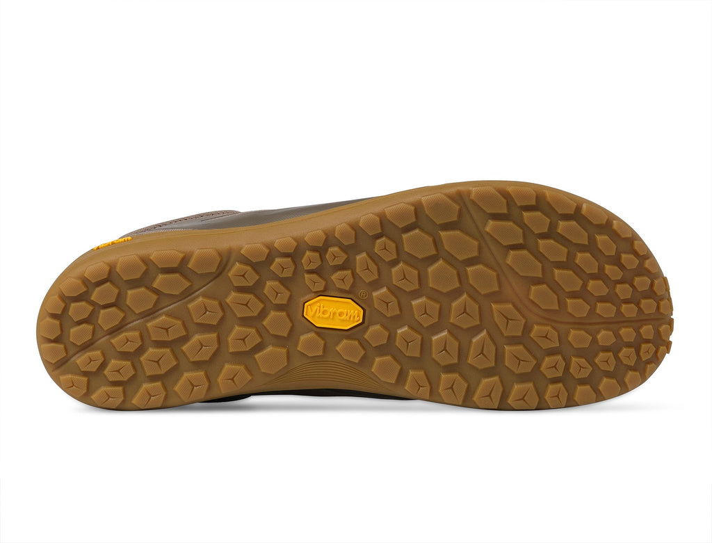 Sola Vibram XS Trek EVO cor de mel da sapatilha Topo Athletic Connect de homem, com relevo em hexágonos