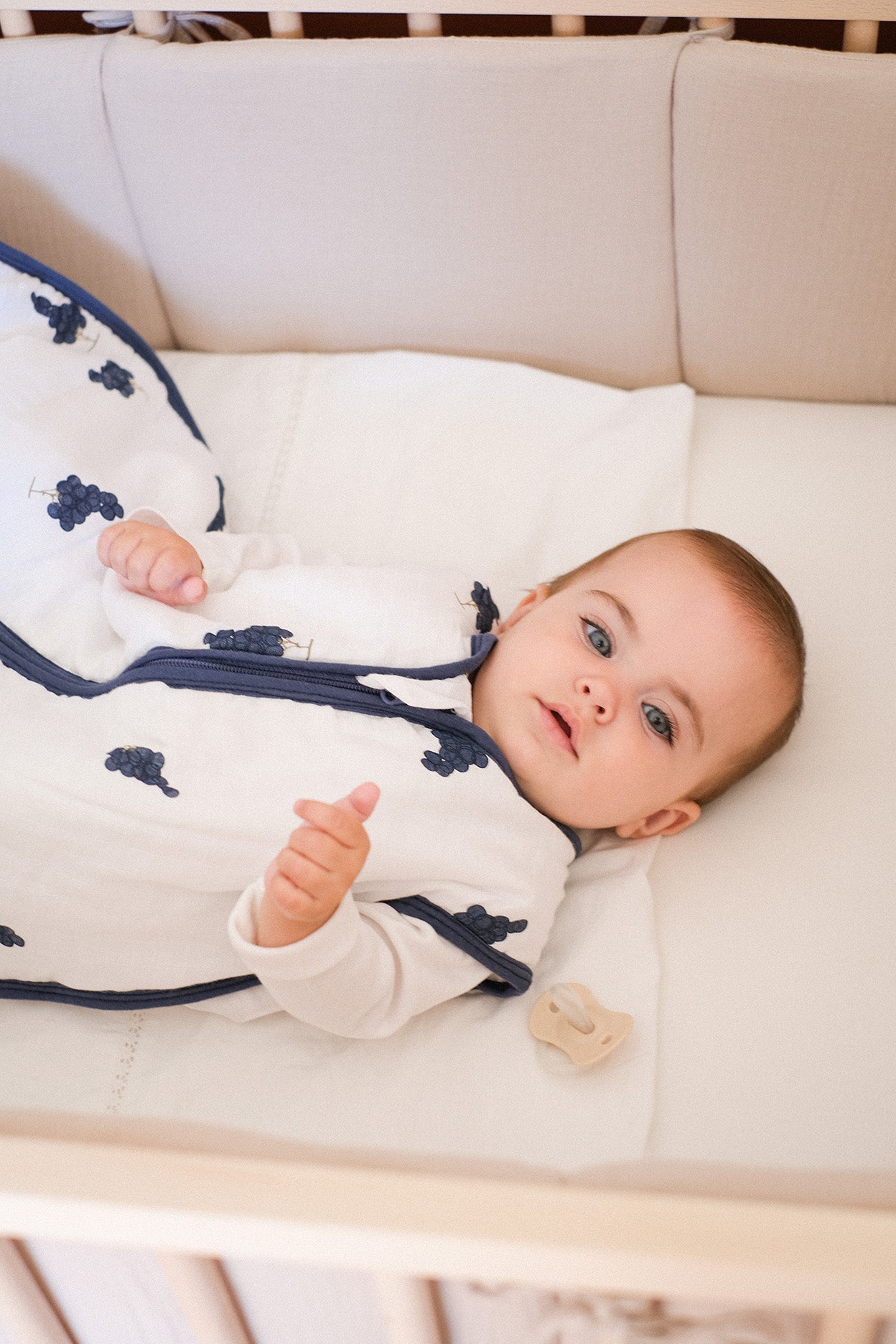 MolisandCo saco de dormir sem pés TOG 2.5 Bamboo muslin - Grapes
