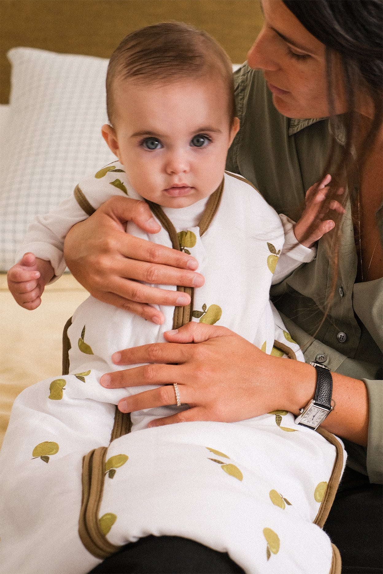 MolisandCo saco de dormir sem pés TOG 2.5 Bamboo muslin - Apples