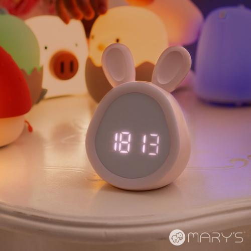 Mary's Light Pink Rabbit Alarm Clock