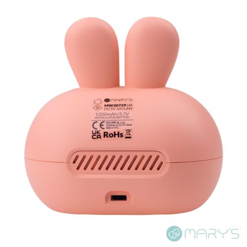 Mary's Pink Rabbit Alarm Clock