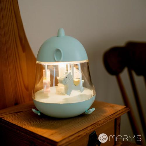 Mary's Pink Unicorn Music Box with LED Light