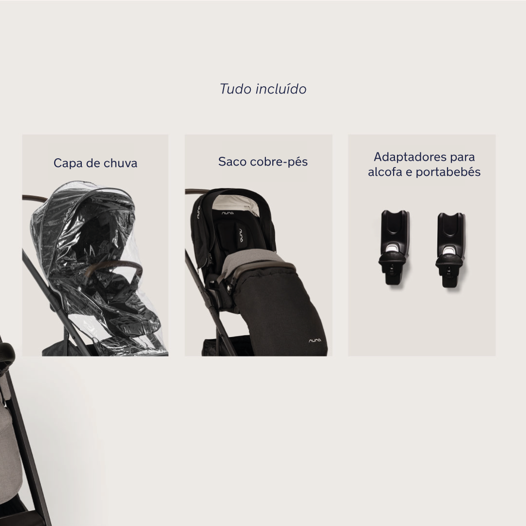 Nuna carrinho de passeio Reversível MIXX NEXT até 22kg