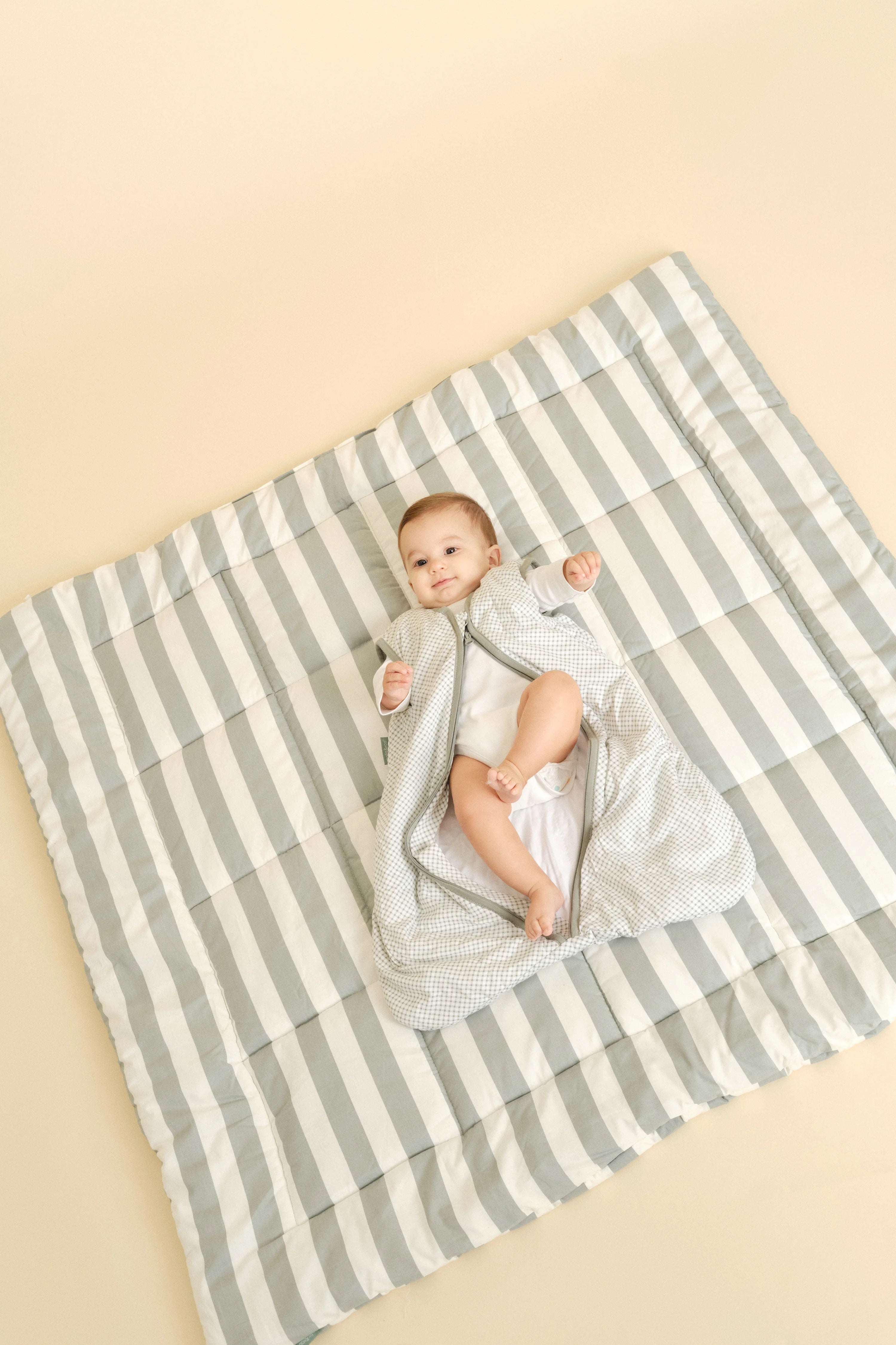 MolisandCo TOG 1.0 Saco de dormir sem pés [Vichy Green] * por encomenda