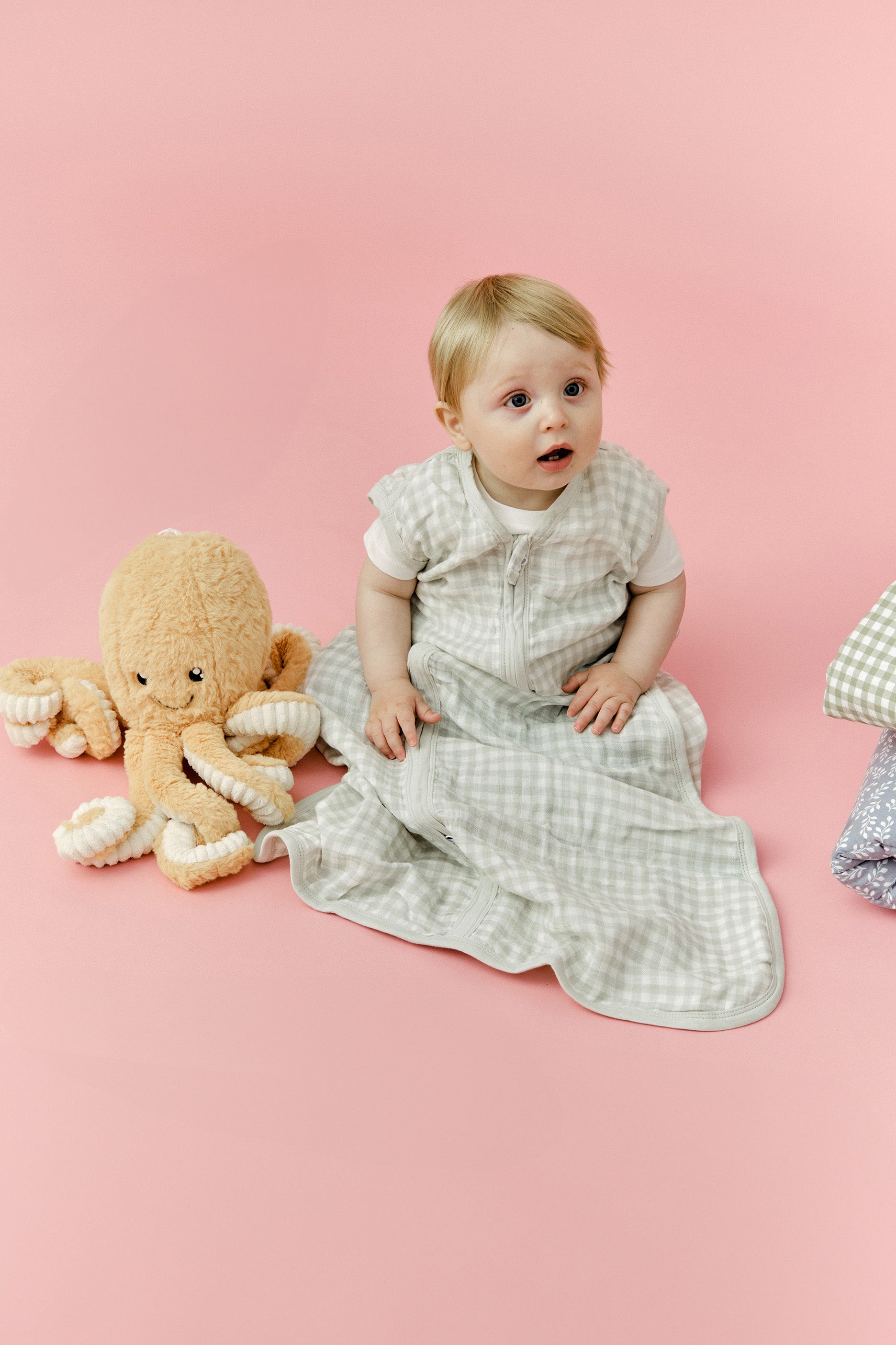 MolisandCo saco de dormir sem pés TOG 0.5 Bamboo muslin - Mercury