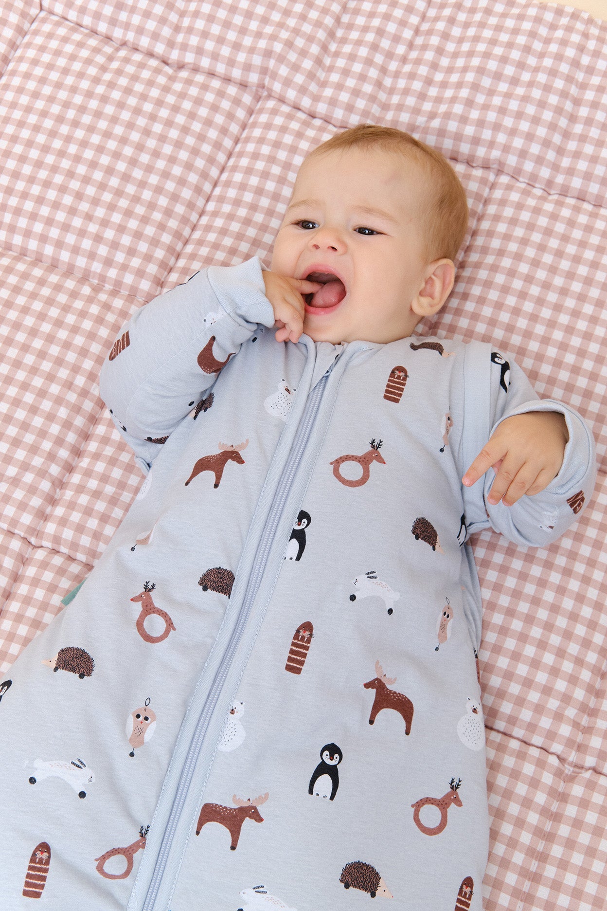 MolisandCo saco de dormir sem pés e com mangas TOG 2.5 Winter Animals