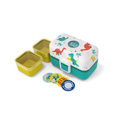 Monbento Lancheira Tresor para snacks grande - Dinossauros
