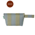 MolisandCo Necessaire Khaki & Blue Stripes