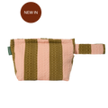MolisandCo Necessaire Khaki & Rose Stripes