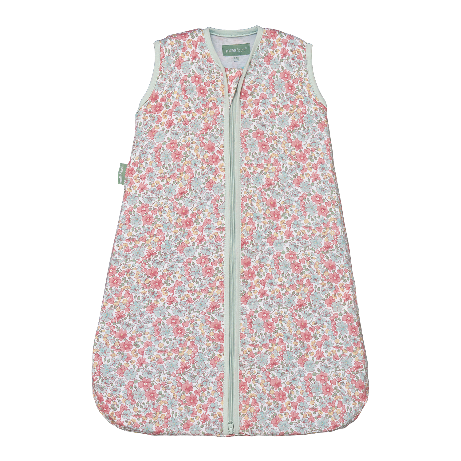 MolisandCo saco de dormir sem pés TOG 0.5 Summer Bloom