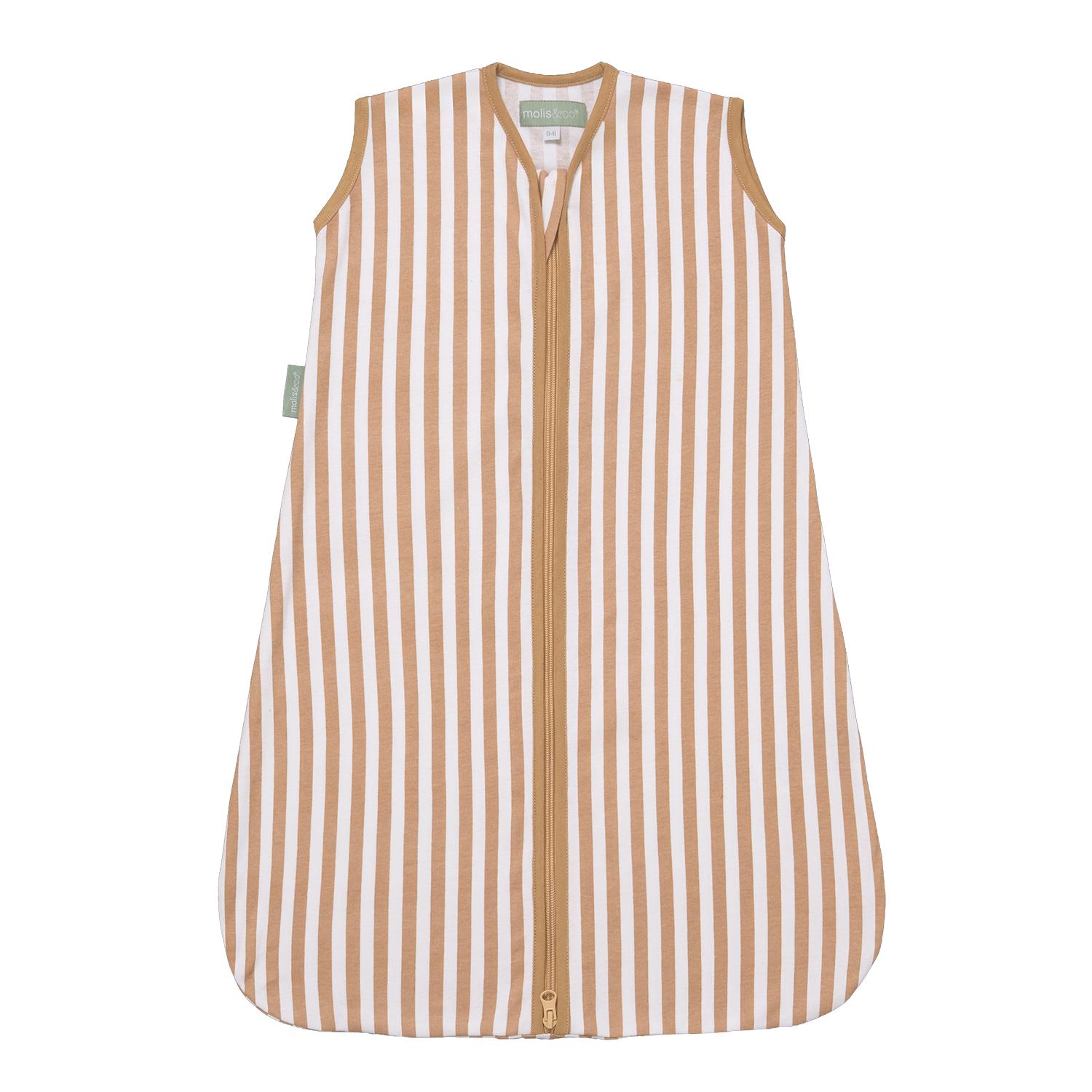 MolisandCo saco de dormir sem pés TOG 0.5 Sand Stripes