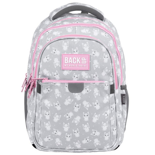 Vista lateral da mochila BackUP P 77 Gatinhos