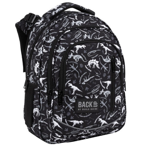 Mochila escolar BackUP R 114 Fósseis, vista frontal