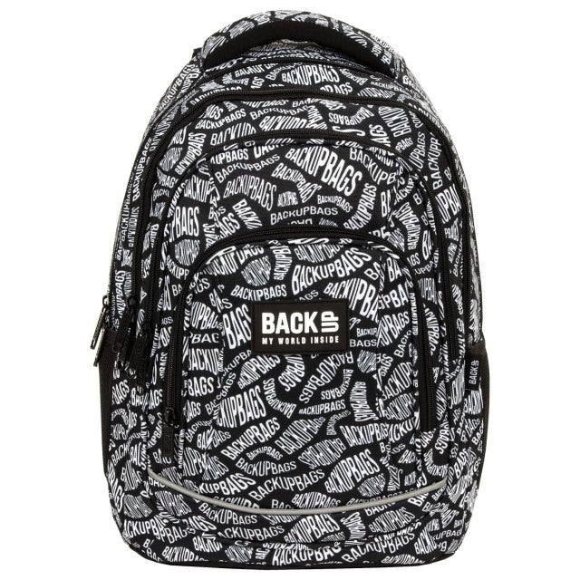 Vista lateral da mochila BackUP A 10 Black and White