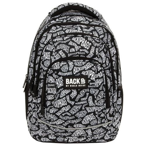 Vista lateral da mochila BackUP A 10 Black and White