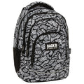 Mochila escolar BackUP A 10 Black and White, vista frontal