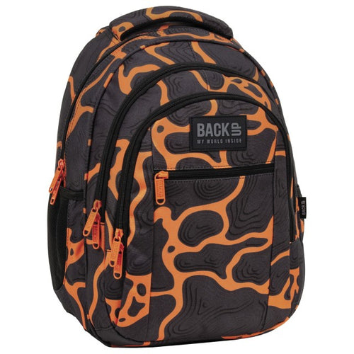 Mochila escolar BackUP O 42 Magma, vista frontal