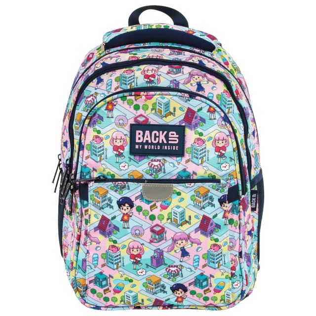 Vista lateral da mochila BackUP P 01 Doll Game