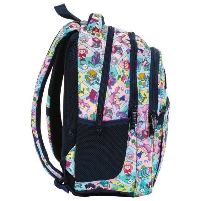 Costas ergonómicas e alças da mochila BackUP P 01