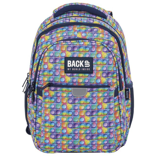 Vista lateral da mochila BackUP P 17 Pop It