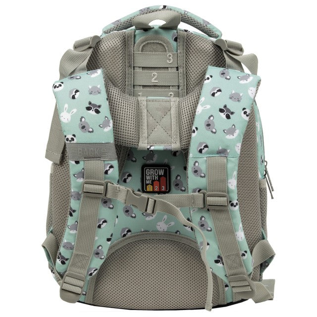 Bolso frontal organizador aberto