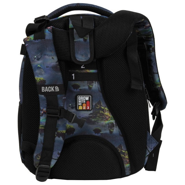 Bolso frontal organizador aberto